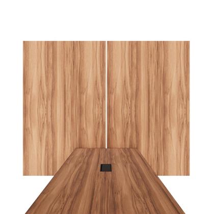 Imagem de Mesa Escritório 2,70m 2 CX de Tomada e Painel de TV Duplo F5