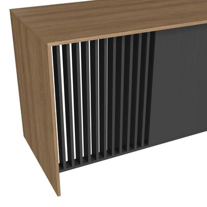 Imagem de Mesa Escritório Home Office 120 cm x 75 cm com Painel Ripado