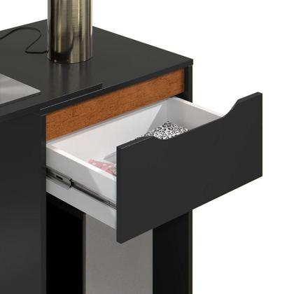 Imagem de Mesa Escrivaninha 1 Gaveta Com Suporte Para Cpu Flop Preto