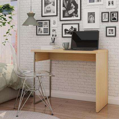 Imagem de Mesa Escrivaninha 100cm p/ Quarto c/ Lateral Metal 100% MDF