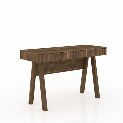 Imagem de Mesa Escrivaninha 120cm com Pés Retrô e 2 gavetas ME4128 Tecnomóbili
