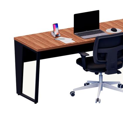 Imagem de Mesa Escrivaninha 1,80m x 0,60m Pés Metal 100% MDF F5