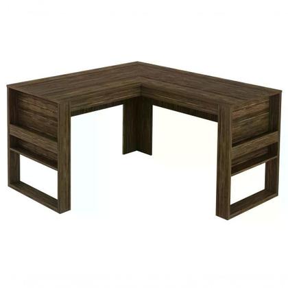 Imagem de Mesa Escrivaninha Angular Para Escritorio Me4145 Nogal