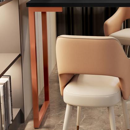 Imagem de Mesa Escrivaninha Cairo Em Aço Com Prateleiras Home Office