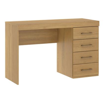 Imagem de Mesa Escrivaninha com 4 Gavetas 120x75Cm MDP Carvalho 0711 MENU