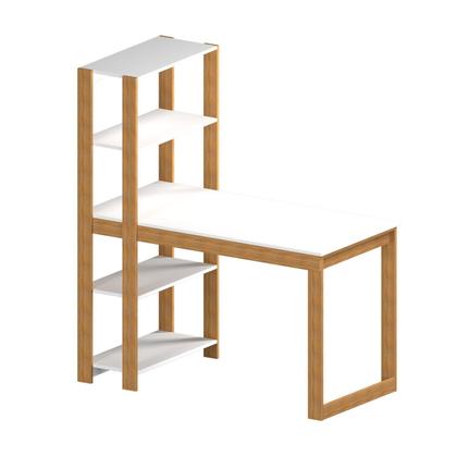 Imagem de Mesa Escrivaninha com Estante e 4 Prateleiras Licce