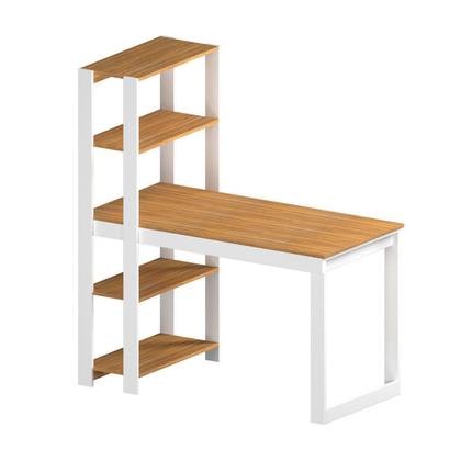 Imagem de Mesa Escrivaninha com Estante e 4 Prateleiras Licce