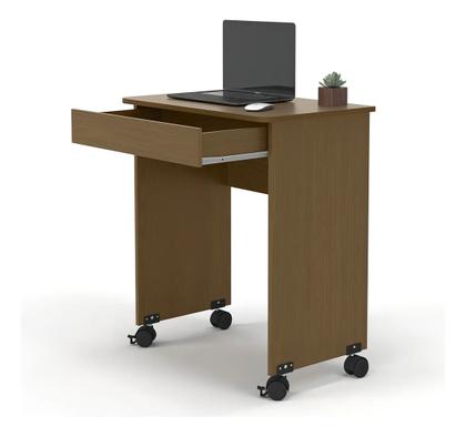 Imagem de Mesa Escrivaninha Compact 0,70 Com Rodízios e Gaveta