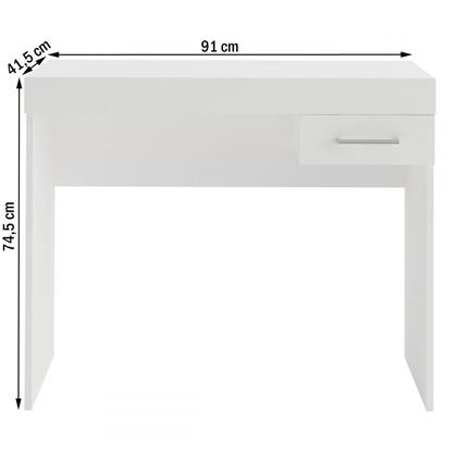 Imagem de Mesa Escrivaninha Cooler 1 Gaveta Branco - Artely