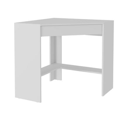 Imagem de Mesa Escrivaninha de Canto com 1 Gaveta ME4169  Branco