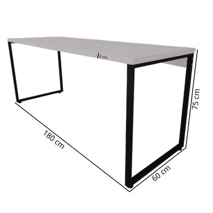 Imagem de Mesa Escrivaninha Diretor Estilo Industrial Escritório Computador Camaleão 180cm