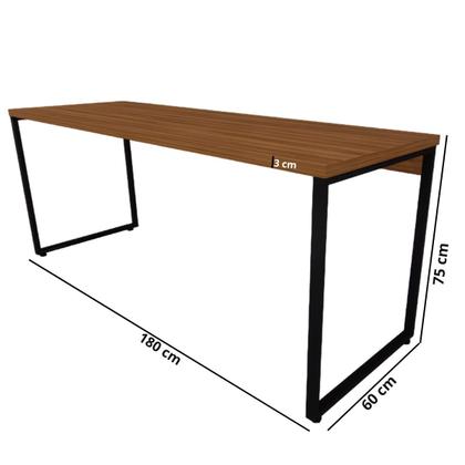 Imagem de Mesa Escrivaninha Diretor Estilo Industrial Escritório Computador Camaleão 180cm