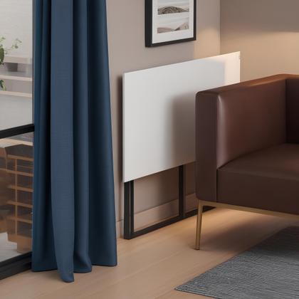 Imagem de Mesa Escrivaninha Dobravel Apoio Estudo Trabalho Notebook Pc Branca