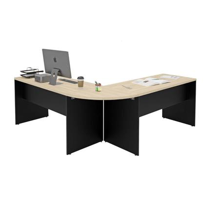 Imagem de Mesa Escrivaninha em L Canto Arredondado 140x60cm