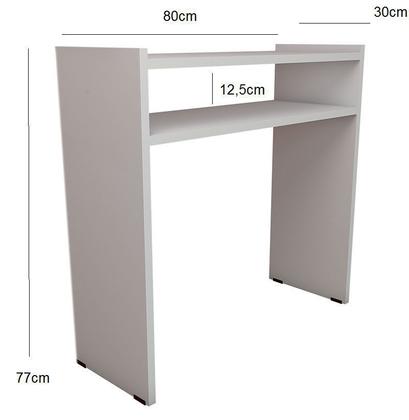 Imagem de Mesa Escrivaninha,escritório, multi-uso cromadas  80cm BR