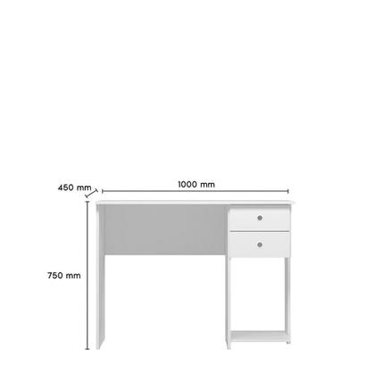 Imagem de Mesa Escrivaninha Escritório Quarto Estudo Trabalho Notebook Computador 2 Gavetas 4115