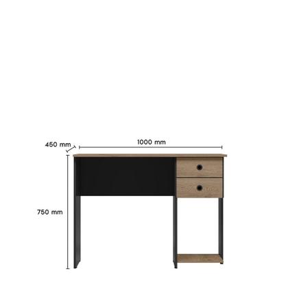 Imagem de Mesa Escrivaninha Escritório Quarto Estudo Trabalho Notebook Computador 2 Gavetas 4115