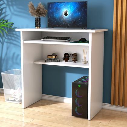 Imagem de Mesa Escrivaninha Funcional para Computador  Home Office e Estudo