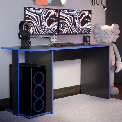 Imagem de Mesa Escrivaninha Gamer Valorant Estilo Moderno Com Espaço Para Gabinete E Monitores