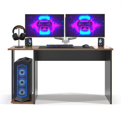 Imagem de Mesa Escrivaninha Gamer Valorant Estilo Moderno Com Espaço Para Gabinete E Monitores