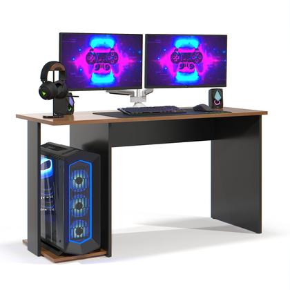 Imagem de Mesa Escrivaninha Gamer Valorant Estilo Moderno Com Espaço Para Gabinete E Monitores