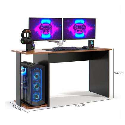 Imagem de Mesa Escrivaninha Gamer Valorant Estilo Moderno Com Espaço Para Gabinete E Monitores