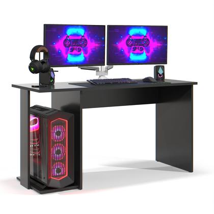 Imagem de Mesa Escrivaninha Gamer Valorant Estilo Moderno Com Espaço Para Gabinete E Monitores