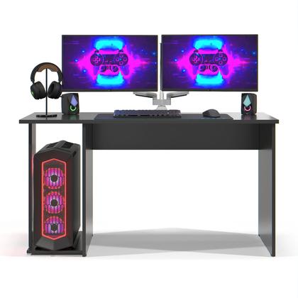 Imagem de Mesa Escrivaninha Gamer Valorant Estilo Moderno Com Espaço Para Gabinete E Monitores