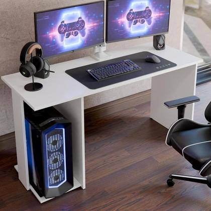 Imagem de Mesa Escrivaninha Gamer Valorant Estilo Moderno Com Espaço Para Monitores E Gabinetes