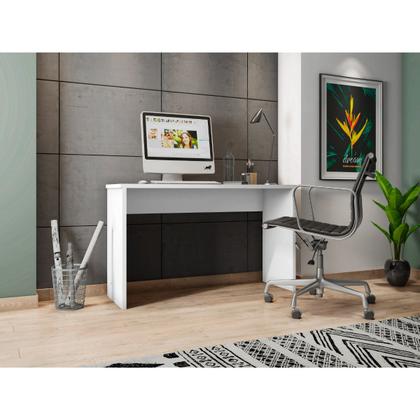 Imagem de Mesa Escrivaninha Gavea Para Escritório Multiuso Cor Branco
