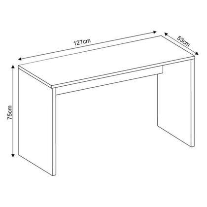 Imagem de Mesa Escrivaninha Gavea Para Escritório Multiuso Cor Preto