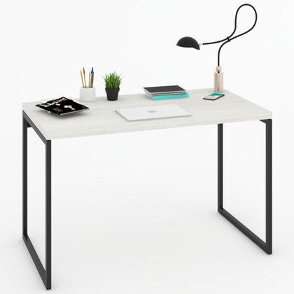 Imagem de Mesa Escrivaninha Industrial Aço 120 Snow/Preto - Panorama Móveis