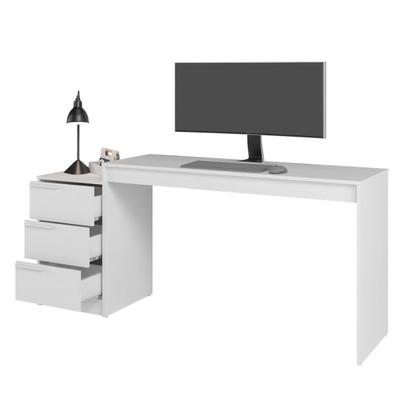 Imagem de Mesa Escrivaninha Infantil 3 Gavetas Branco - Brv