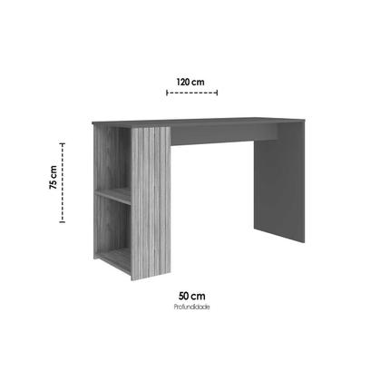 Imagem de Mesa Escrivaninha Juvenil MB 1060 Mel/Petroleo - Movelbento