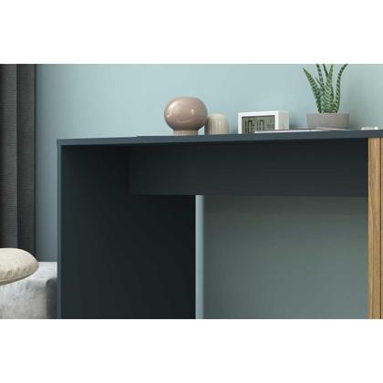 Imagem de Mesa Escrivaninha Juvenil MB 1060 Mel/Petroleo - Movelbento