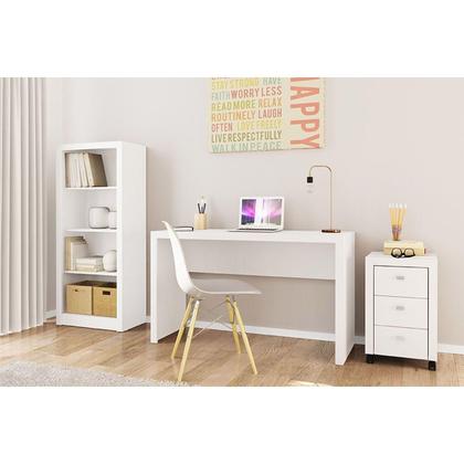 Imagem de Mesa Escrivaninha Juvenil ME4135 Branco - Tecno Mobili