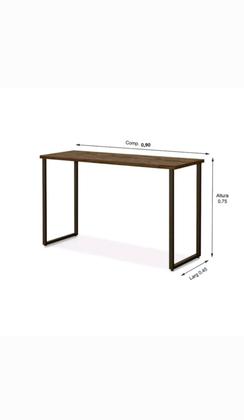 Imagem de Mesa Escrivaninha Notebook Computador Na Cor Madeirado Os Pé