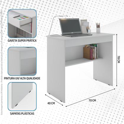 Imagem de Mesa Escrivaninha Para computador Home Office Vitoria Com 1 Gaveta - GKMOVEIS