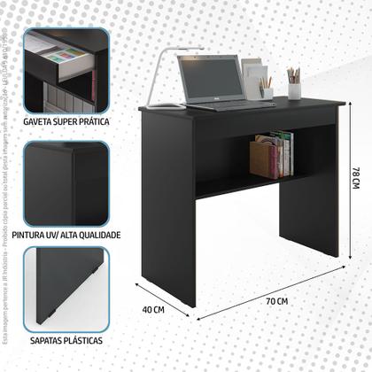 Imagem de Mesa Escrivaninha Para computador Home Office Vitoria Com 1 Gaveta - GKMOVEIS