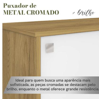 Imagem de Mesa Escrivaninha para Escritório em L com Porta Stuart