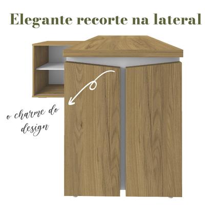 Imagem de Mesa Escrivaninha para Escritório em L com Porta Stuart