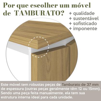 Imagem de Mesa Escrivaninha para Escritório em L com Porta Stuart