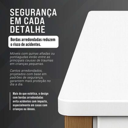 Imagem de Mesa Escrivaninha Para Estudo Com 2 Gavetas Mesinha Para Computador