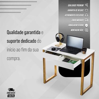 Imagem de Mesa Escrivaninha Para Estudo Com 2 Gavetas Mesinha Para Computador