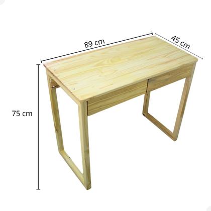 Imagem de Mesa Escrivaninha Para Estudo Com 2 Gavetas Mesinha Para Computador