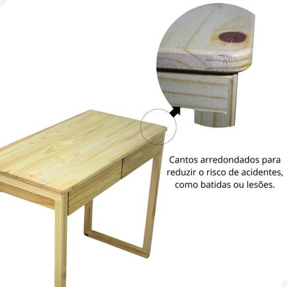 Imagem de Mesa Escrivaninha Para Estudo Com 2 Gavetas Mesinha Para Computador