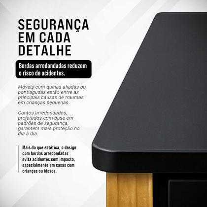 Imagem de Mesa Escrivaninha Para Estudo Com 2 Gavetas Mesinha Para Computador