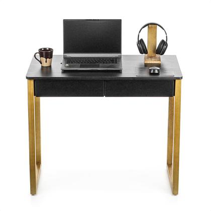 Imagem de Mesa Escrivaninha Para Estudo Com 2 Gavetas Mesinha Para Computador