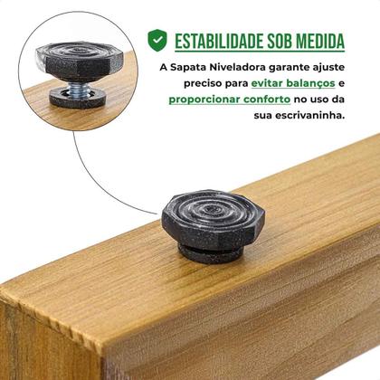 Imagem de Mesa Escrivaninha Para Estudo Com 2 Gavetas Mesinha Para Computador