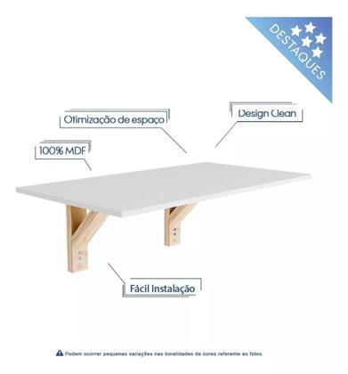 Imagem de Mesa Escrivaninha para Livros Computador ou Notebook Mdf